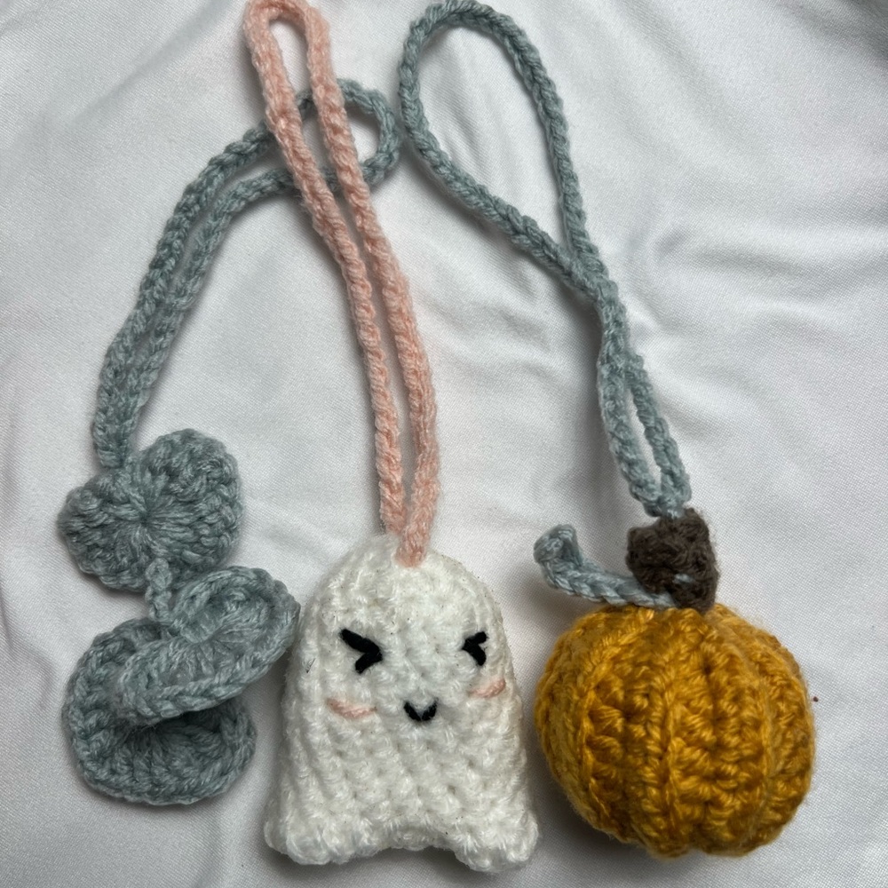 Crochet bag charms